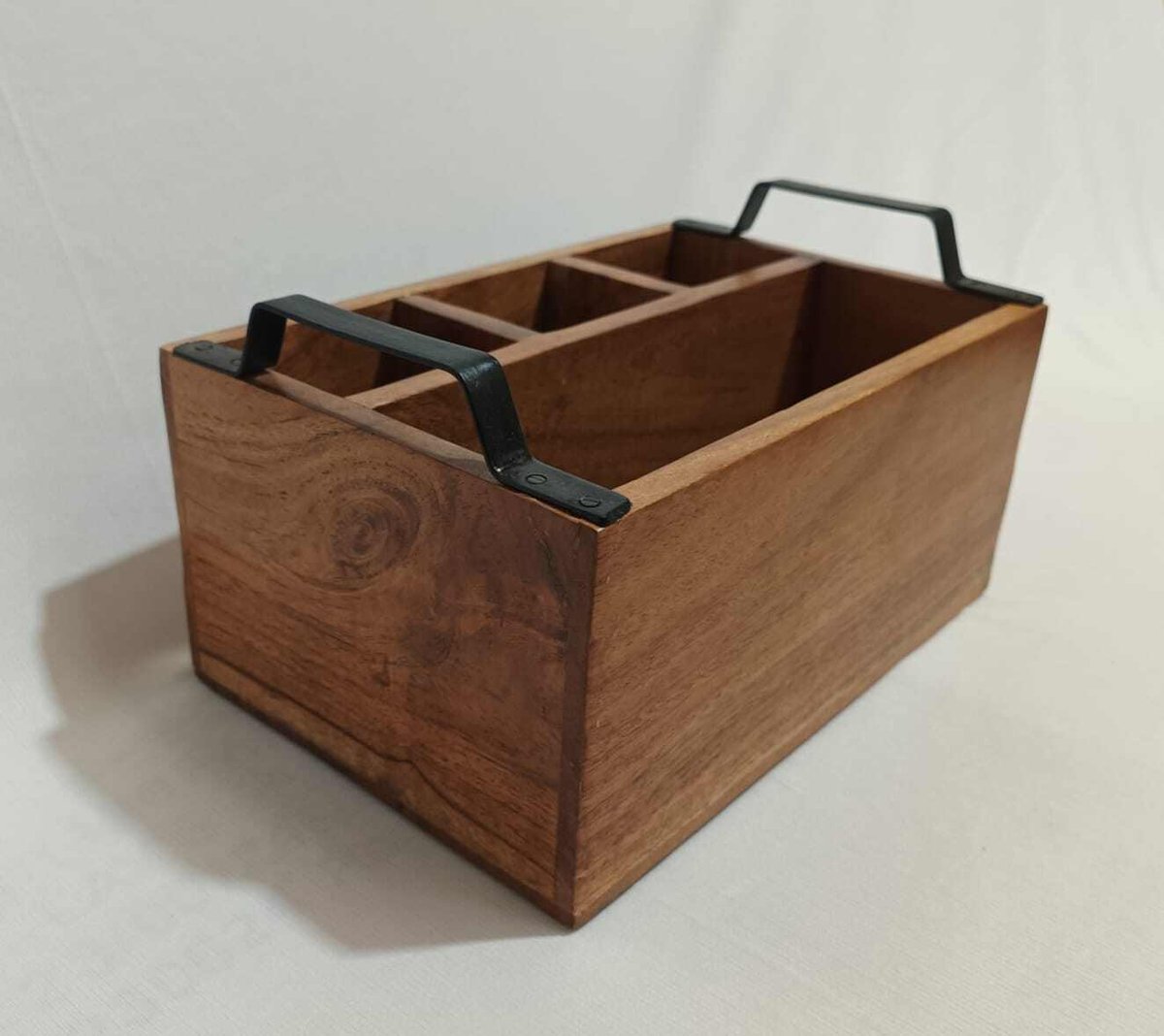 Teak Wood Cutlery Stand
